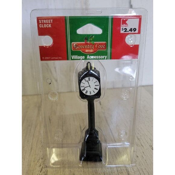 Lemax Street Clock 2007 Coventry Cove Village accessory Xmas - Picture 1 of 5